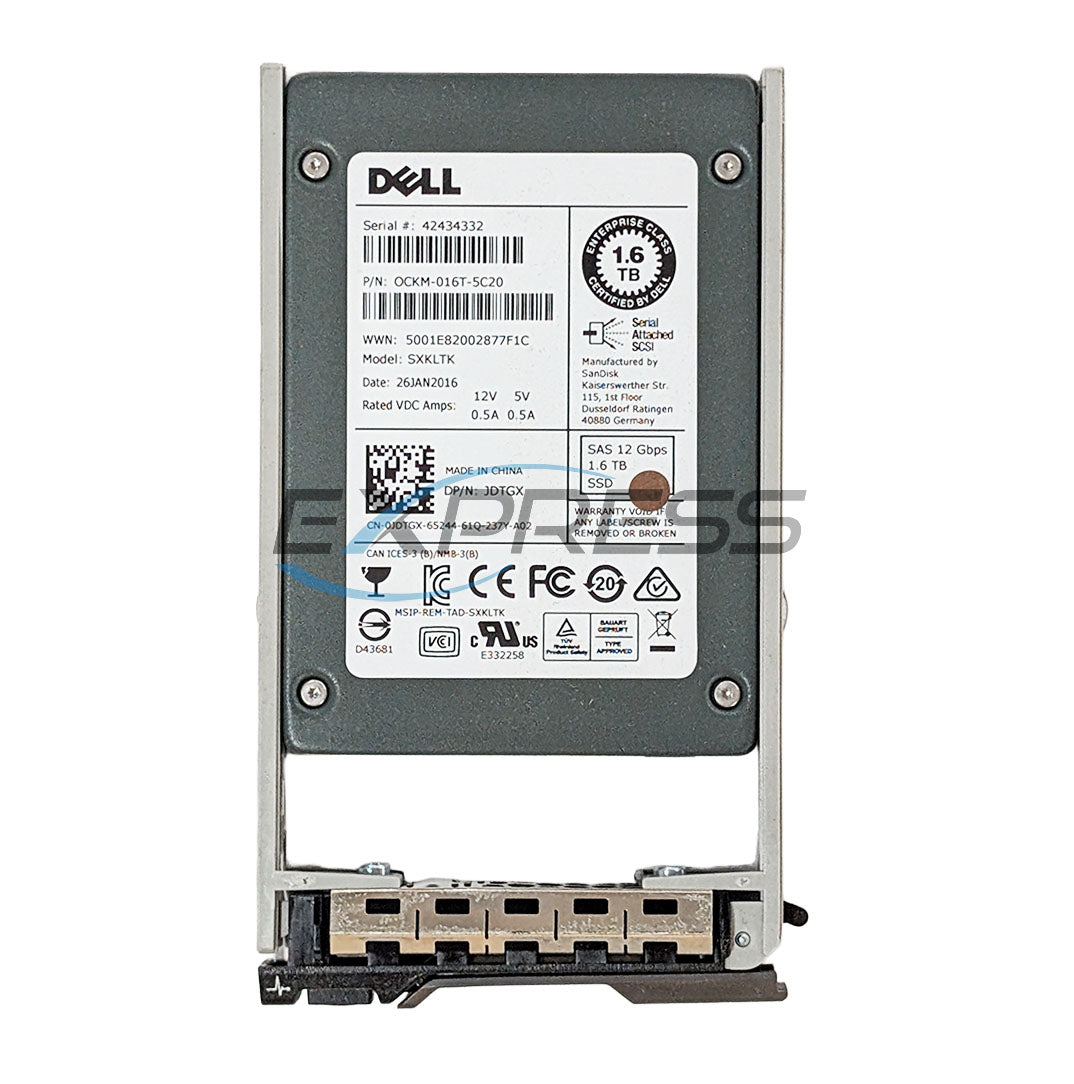 Dell 2.5" 1.6TTB SAS 12Gbps SSD | JDTGX