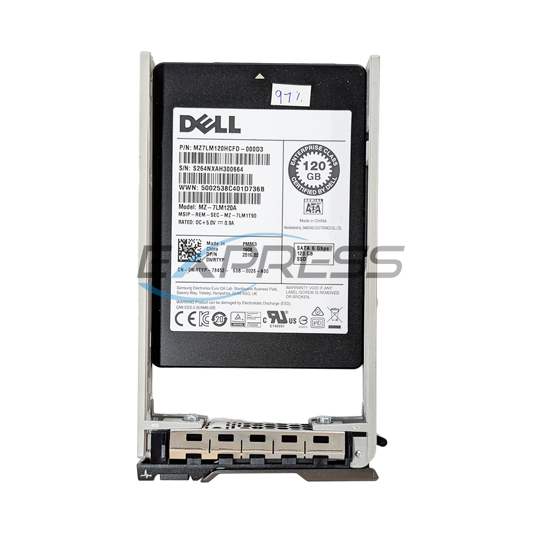 Dell 2.5" 120GB SATA 6Gbps SSD | WRTYP