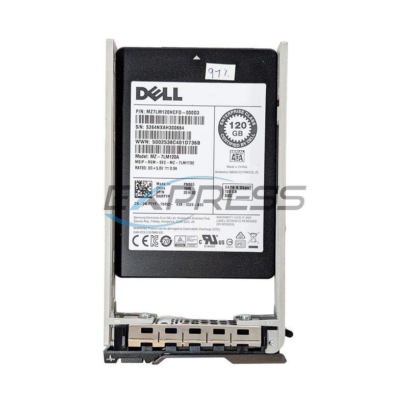 Dell 2.5" 120GB SATA 6Gbps SSD | WRTYP