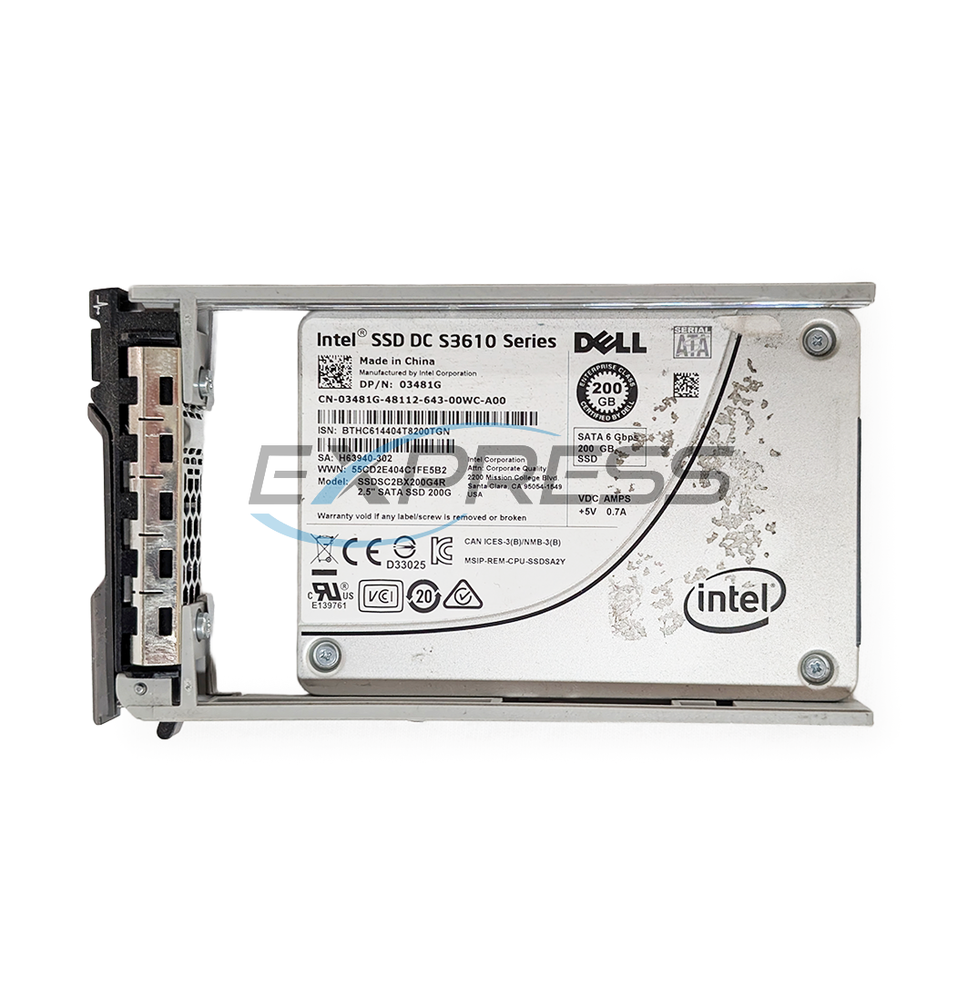 Dell 2.5" 200GB Mlc SATA 6Gbps SSD | 3481G