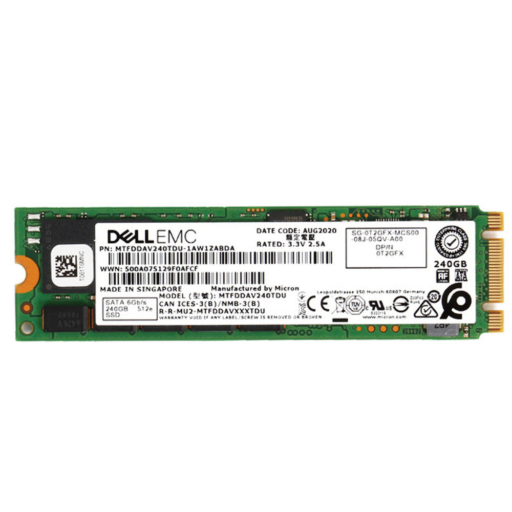 Dell 240GB M.2 SATA 6Gbps RI Enterprise Class SSD | T2GFX