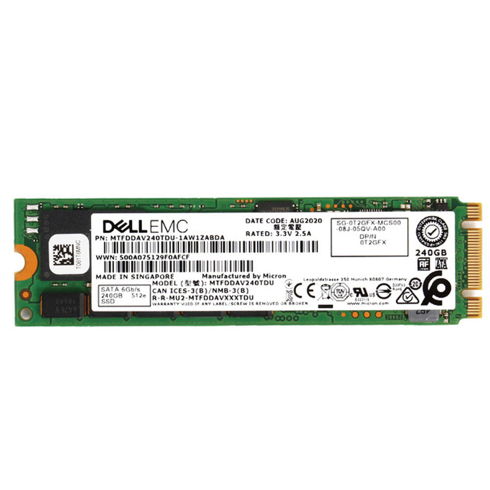 Dell Enterprise Class M.2 240GB 6Gbps SATA RI SSD | T2GFX