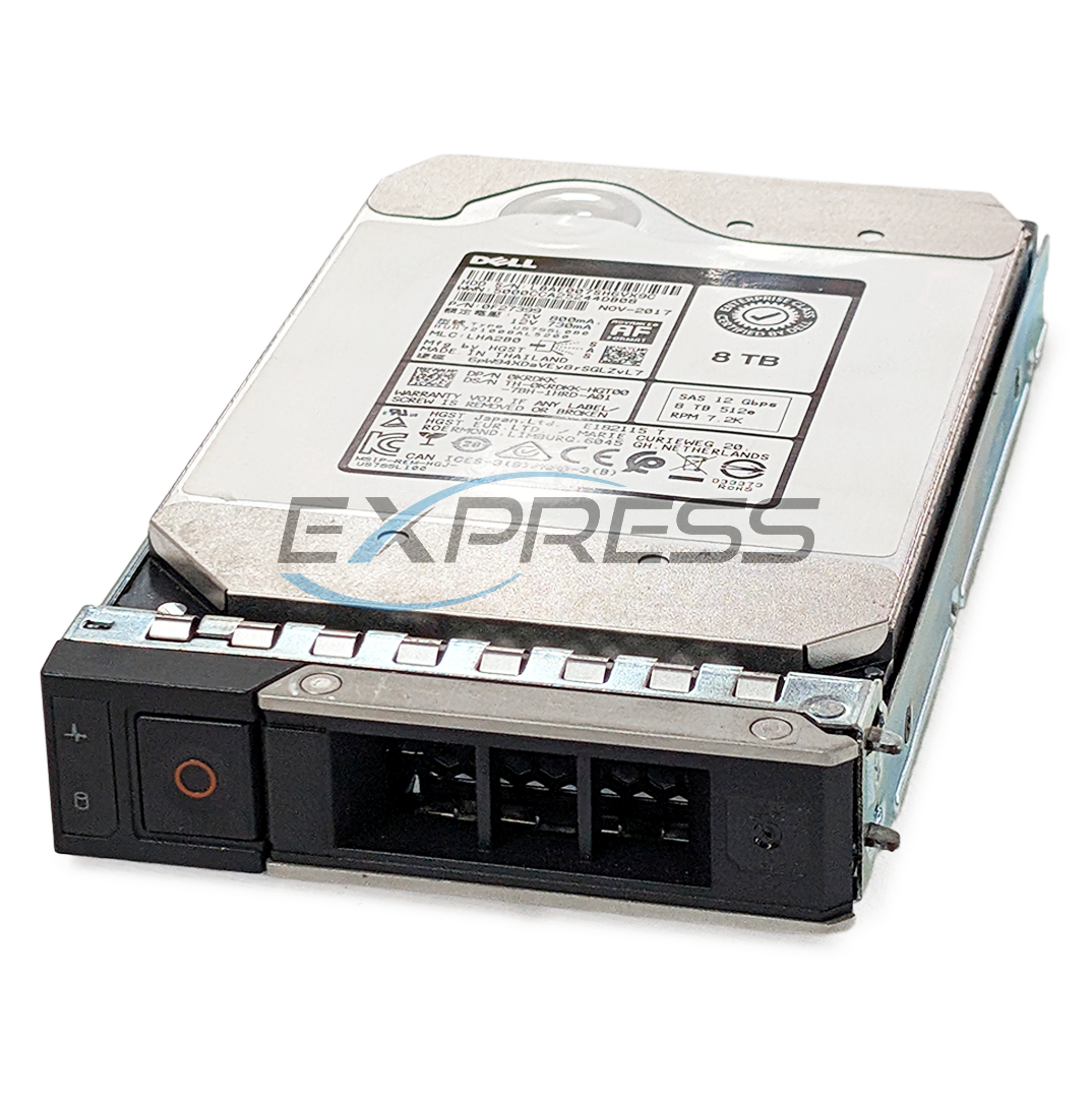 Dell 3.5" 8TB 7.2K NL-SAS 12Gbps 512e HDD | KRDKK