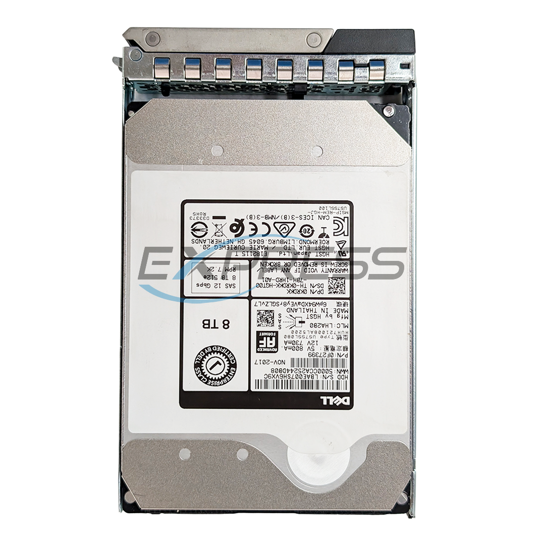 Dell 3.5" 8TB 7.2K NL-SAS 12Gbps 512e HDD | KRDKK