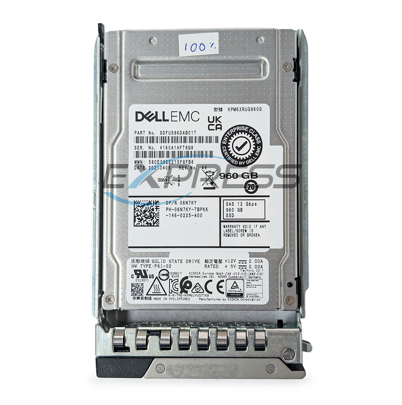 Dell 2.5" 960GB SAS 12Gbps RI SSD | 6N7KY