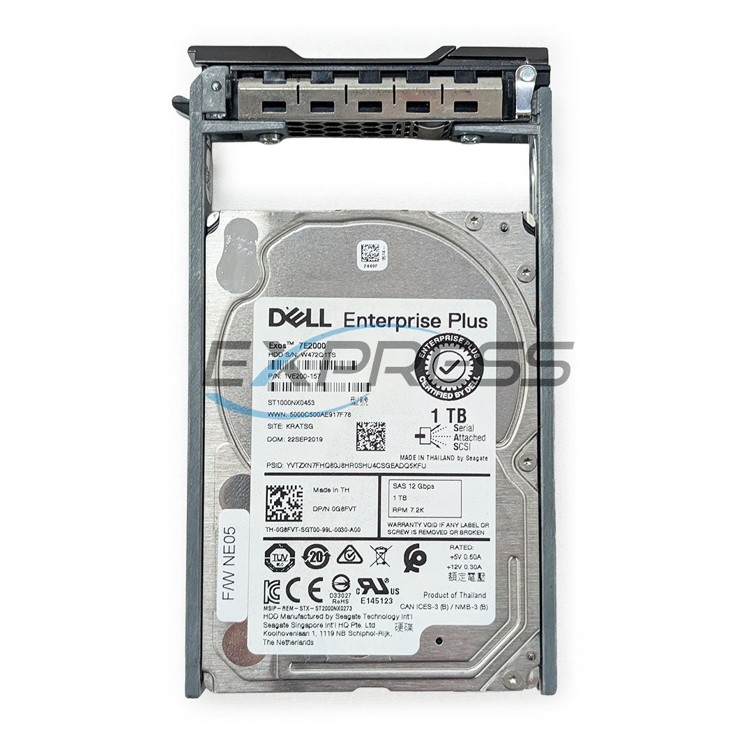 Dell Compellent 2.5" 1TB 7.2K SAS 12Gbps HDD | G8FVT-CML