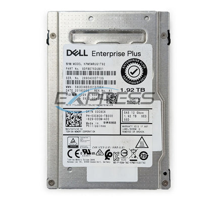 Dell 2.5" 1.92TB SAS 12Gbps Ep+ RI SED SSD | 3C8C6