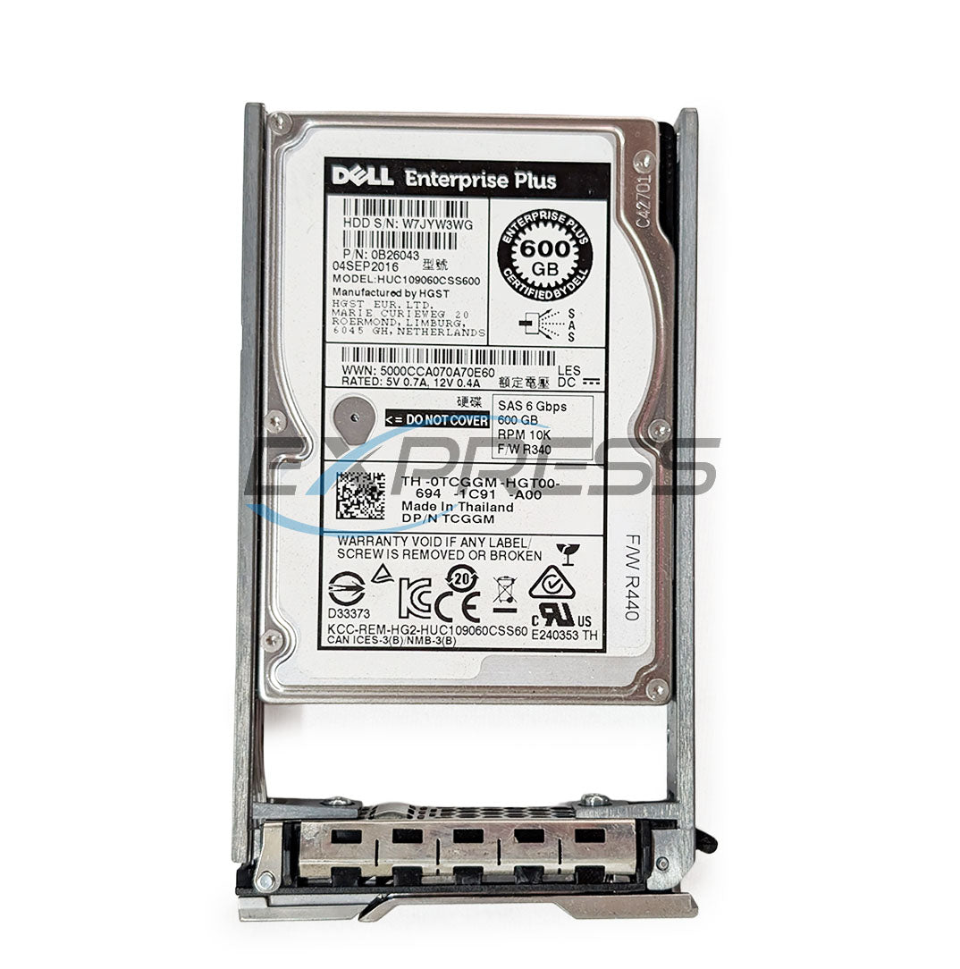 Dell Equallogic 2.5" 600GB 10K SAS 6Gbps HDD | TCGGM