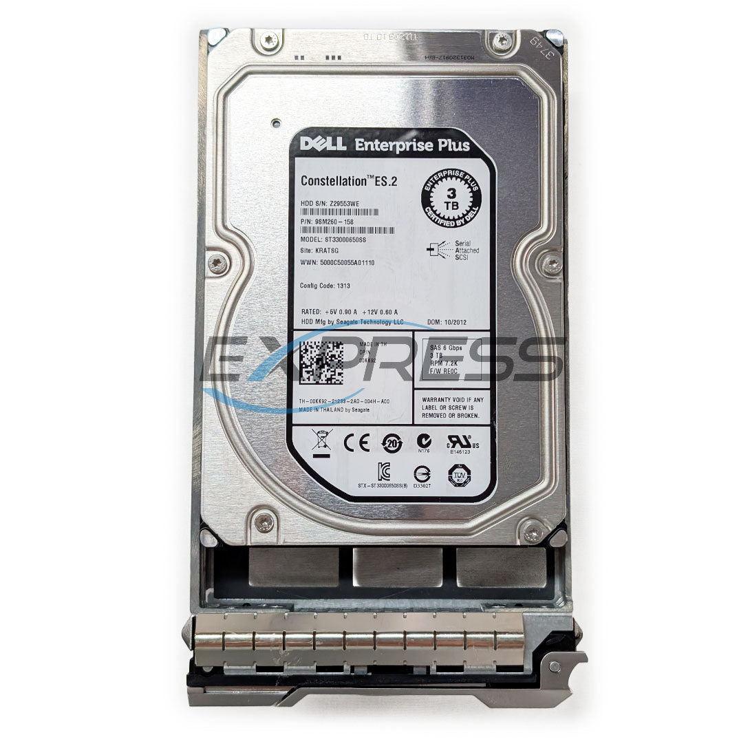 Dell Equallogic 3.5" 3TB 7.2K NL-SAS 6Gbps HDD | 0KK92