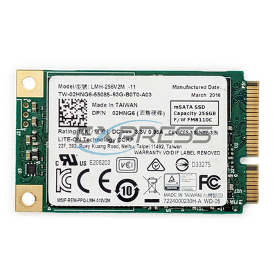 Dell 256Gbps mSATA 6Gbps SSD | 2HNG6