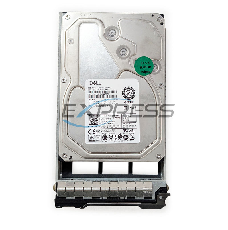 Dell 3.5" 6TB 7.2K NL-SAS 12Gbps HDD | 3PRF0
