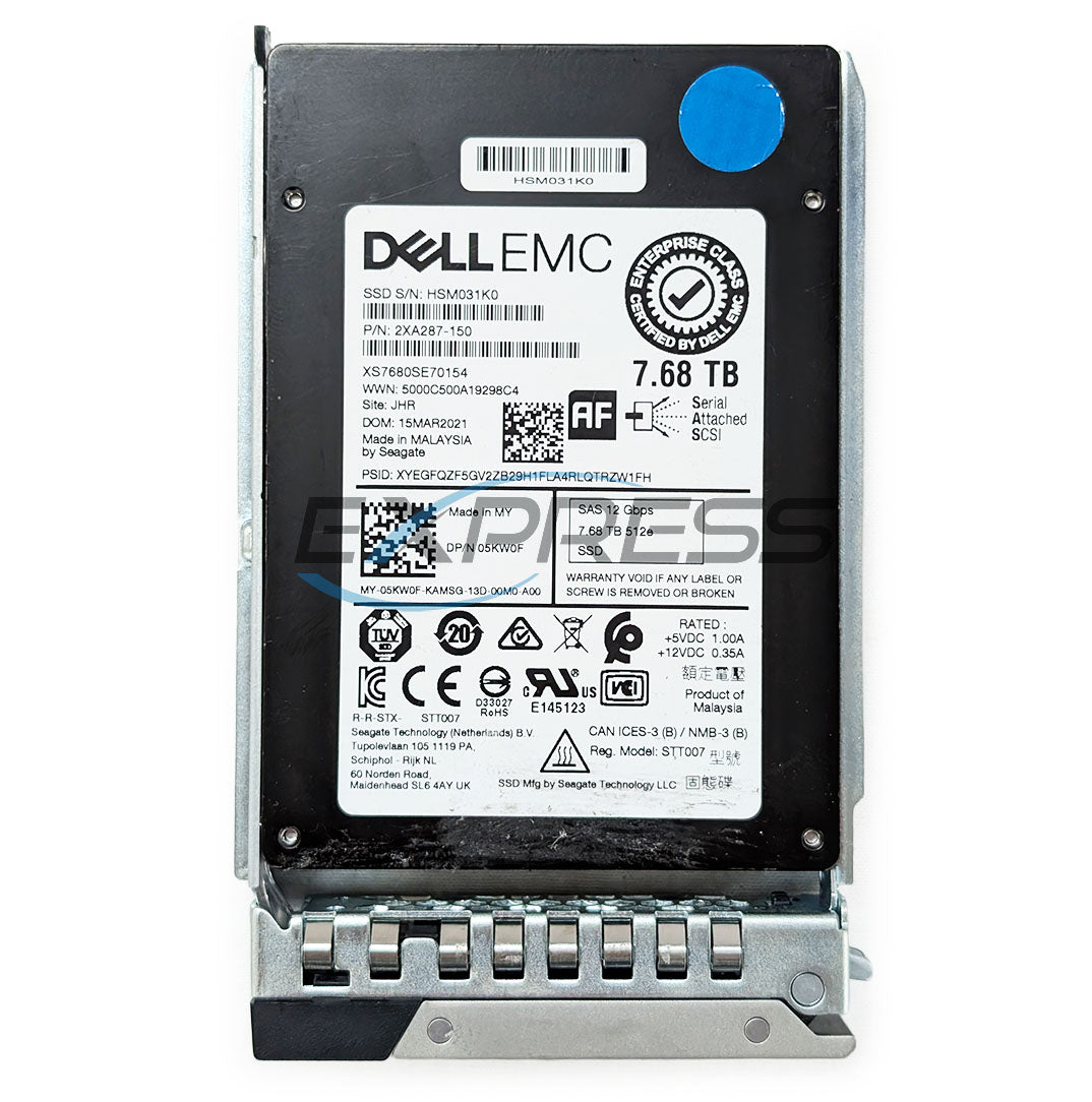 Dell 2.5" 7.68TB SAS 12Gbps RI SSD | 5KW0F