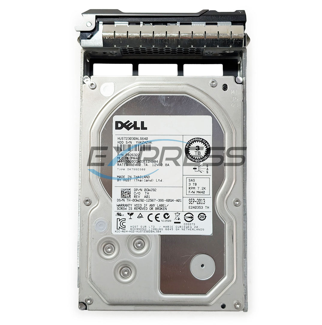Dell 3.5" 3TB 7.2K NL-SAS 6Gbps HDD | CWJ92