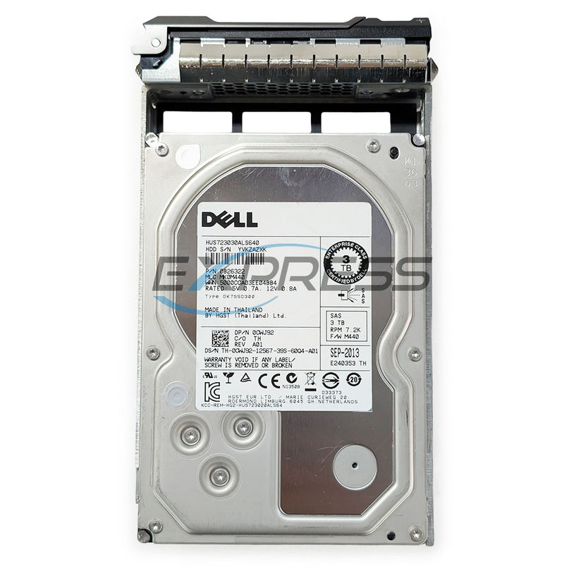 Dell 3.5" 3TB 7.2K NL-SAS 6Gbps HDD | CWJ92