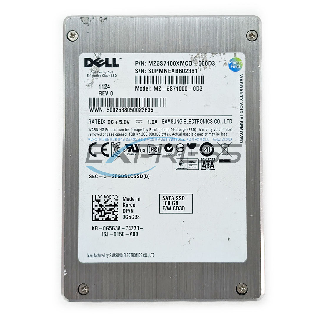 Dell Equallogic 2.5" 100GB SATA 3Gbps SSD | G5G38