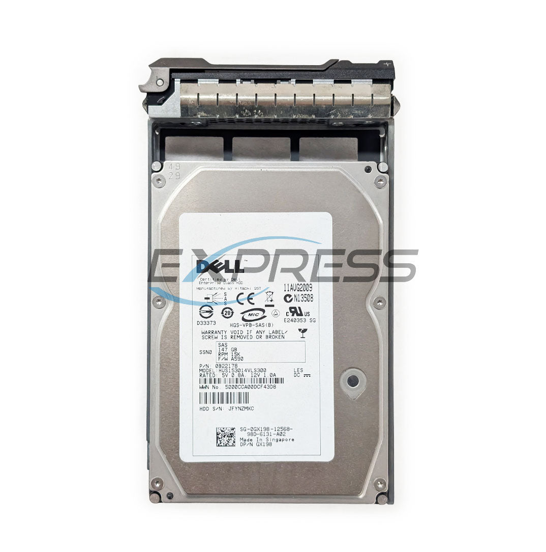 Dell 3.5" 146GB 15K SAS 3Gbps HDD | GX198