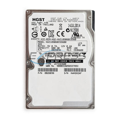 Hitachi 2.5" 600GB 10K SAS 6Gbps HDD | HUC109060CSS600
