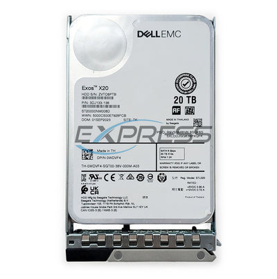Dell 3.5" 20TB 7.2K SATA 6Gbps HDD | WDVF4