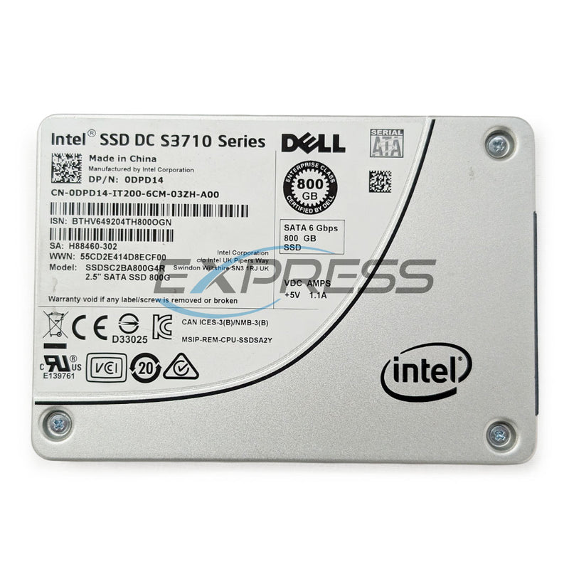 Dell 2.5" 800GB SATA 6Gbps WI SSD | DPD14