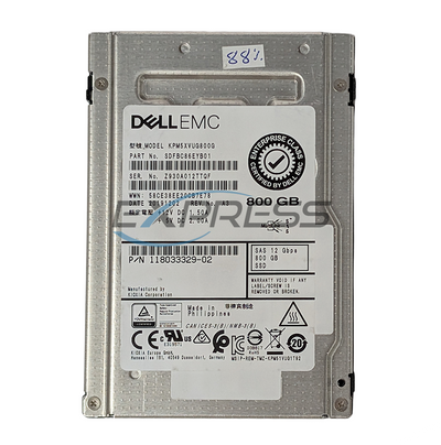 Dell Emc 2.5" 800GB SAS 12Gbps SSD | 118033329-02