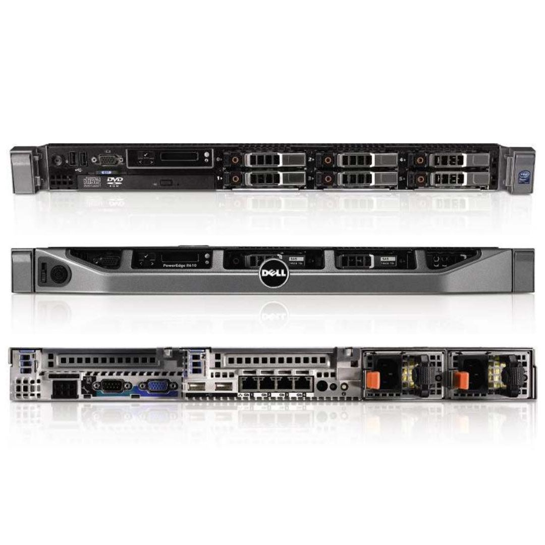 PER610-6x2.5 | Refurbished Dell PowerEdge R610 Rack Server Chassis (6x2.5")