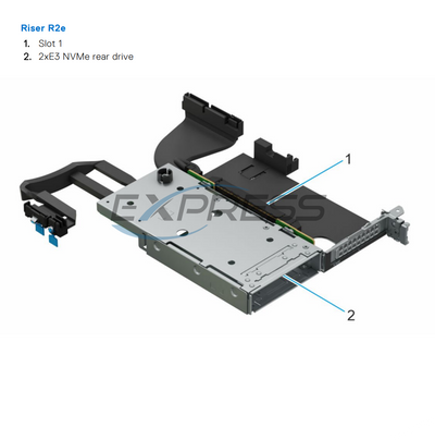 Dell PowerEdge R670 Riser R2e