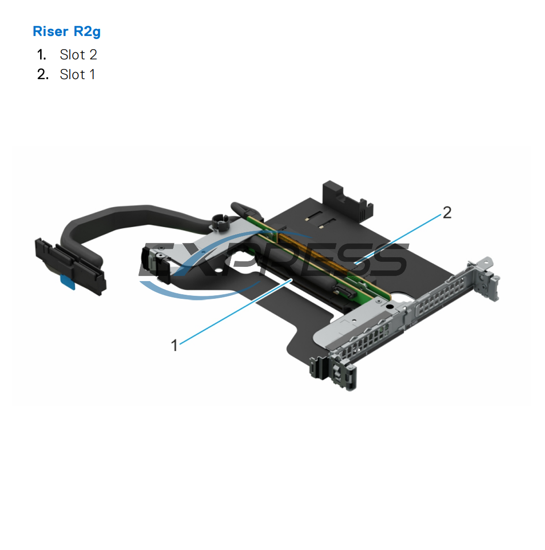 Dell PowerEdge R670 Riser R2g