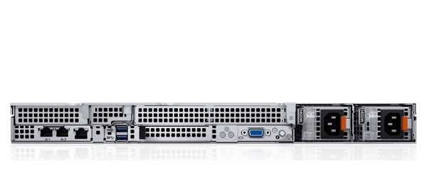 Dell PowerEdge R660xs rack server rear view