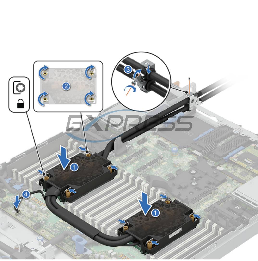Dell R670 (G17) 1U Direct Liquid Cooling (DLC) Heatsink |