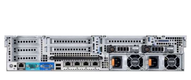 Dell PowerEdge R720xd rack server rear view