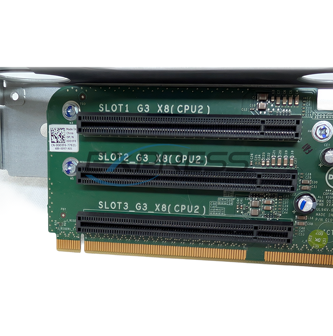 Dell Poweredge R720Xd 3X PCI-e Riser 1 Card | DD3F6