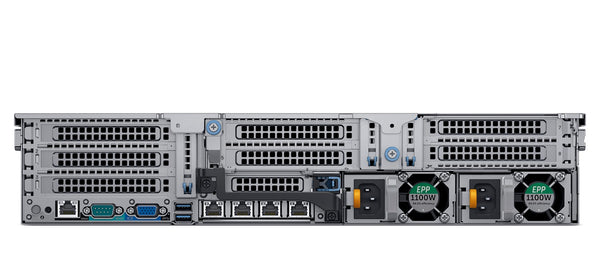 Dell PowerEdge R740xd rack server rear view
