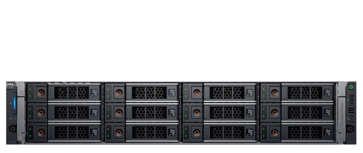 Dell PowerEdge R740xd2 rack server front view