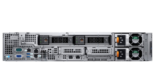 Dell PowerEdge R740xd2 rack server rear view