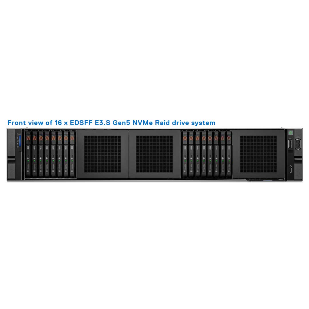 Dell PowerEdge R760 Rack Server (16x 2.5" EDSFF E3.S) CTO