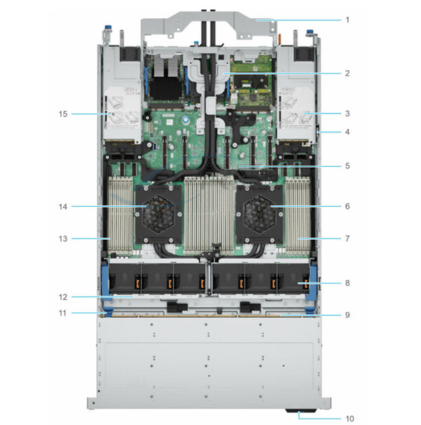 Dual Socket Direct Liquid Cooling (DLC) Heatsink | Refurbished Dell PowerEdge R7725