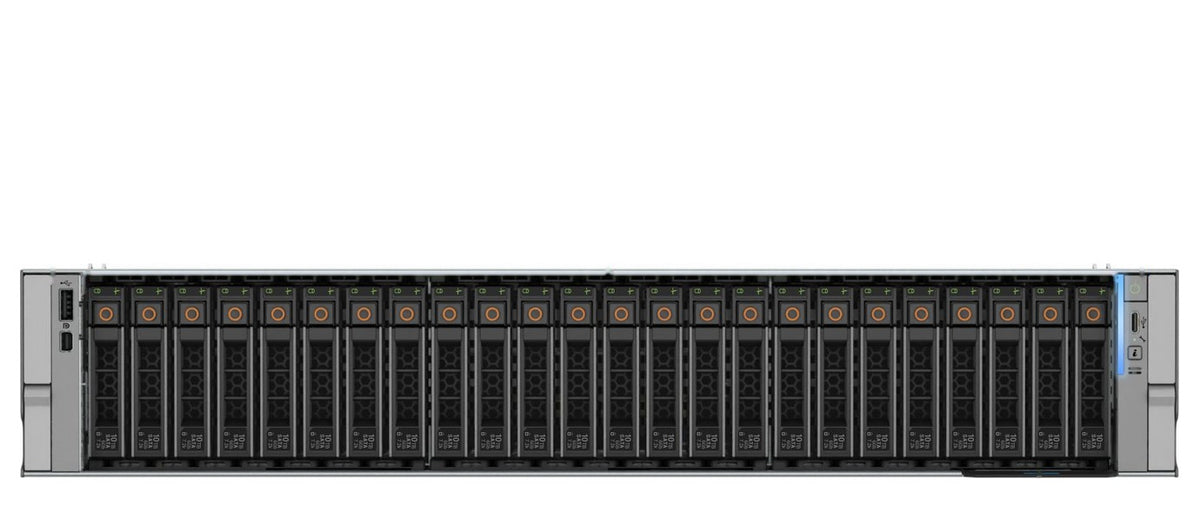 Dell PowerEdge R7725xd rack server front view