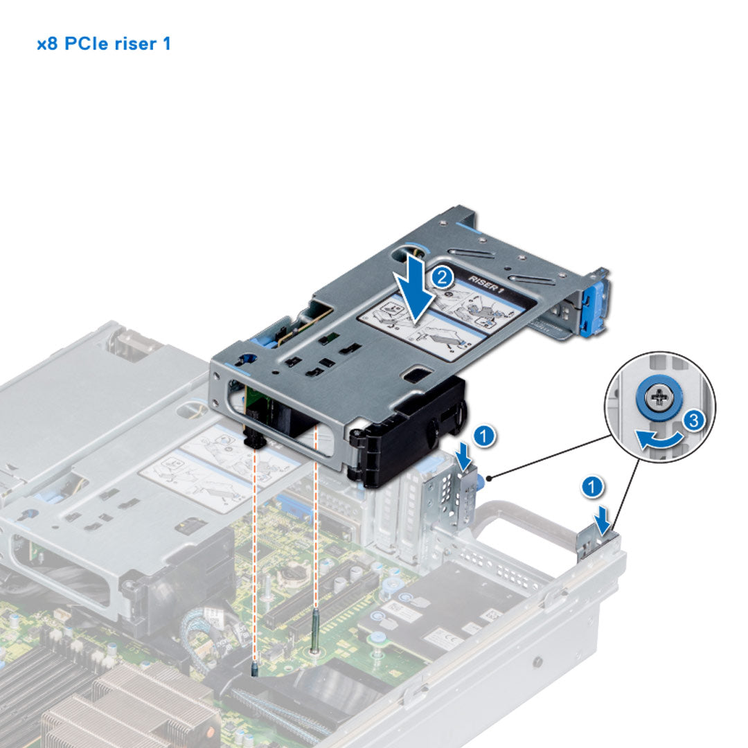 Dell R840 Riser 1 2xFHHL PCI-e x8 | C3YJN