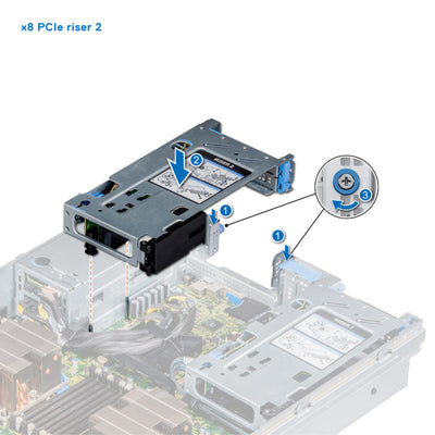 Dell R840 Riser 2 2xFHHL PCI-e x8 | KX00W