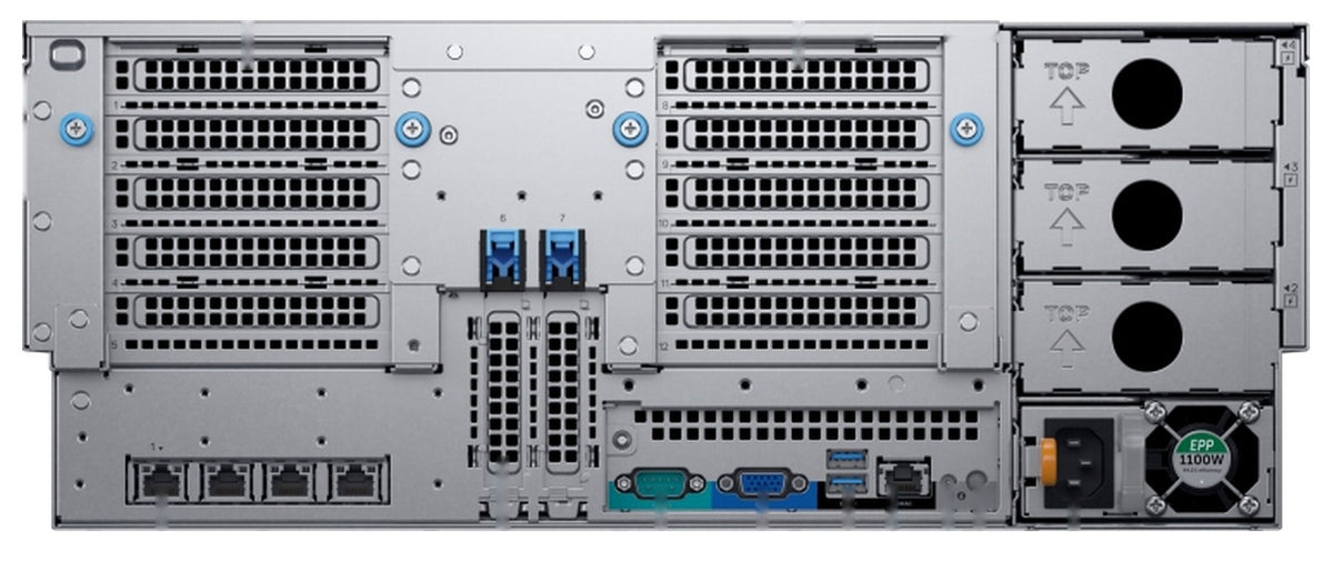 Dell PowerEdge R940xa rack server rear view