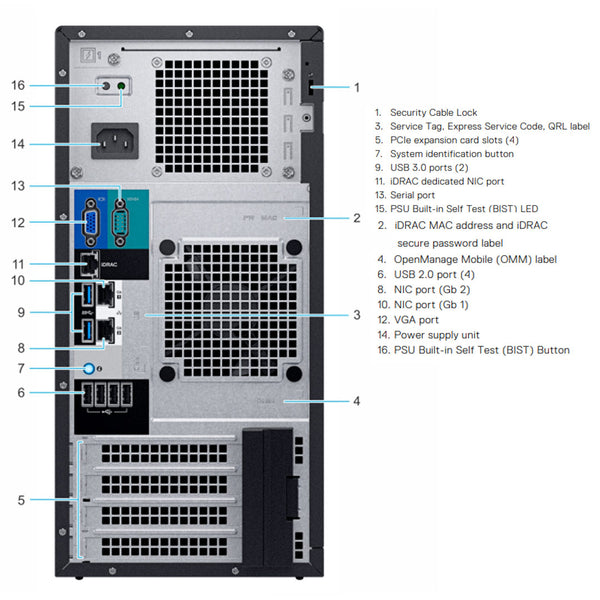 Dell PowerEdge T140 Tower Server CTO
