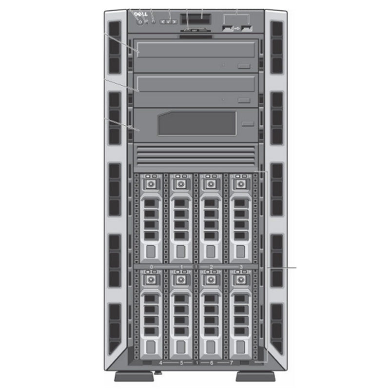 PET420-8x3.5 | Refurbished Dell PowerEdge T420 Tower Server Chassis (8x3.5")