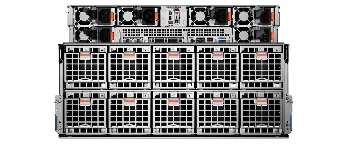 Dell PowerEdge XE9680 rack server rear view