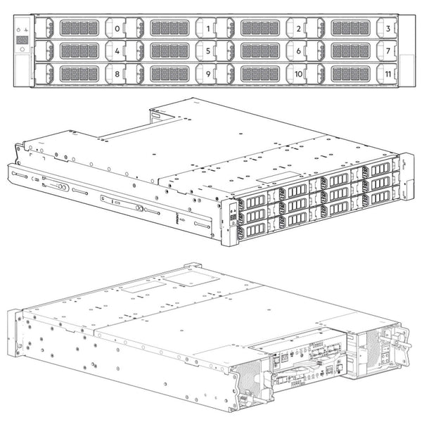 Dell PowerVault ME4012 12x3.5" SAN Storage Array CTO