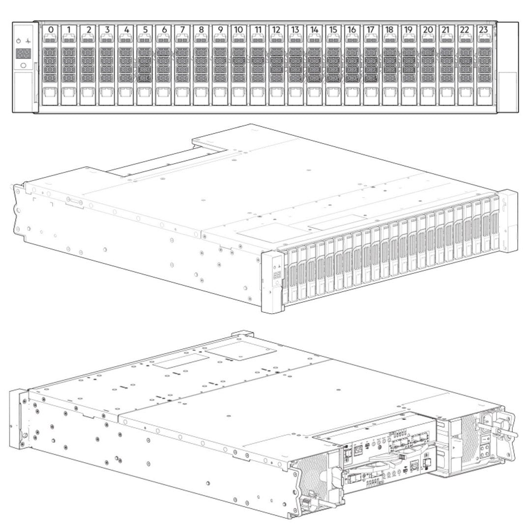 Dell PowerVault ME424 24x2.5" SAN Expansion Storage Array CTO