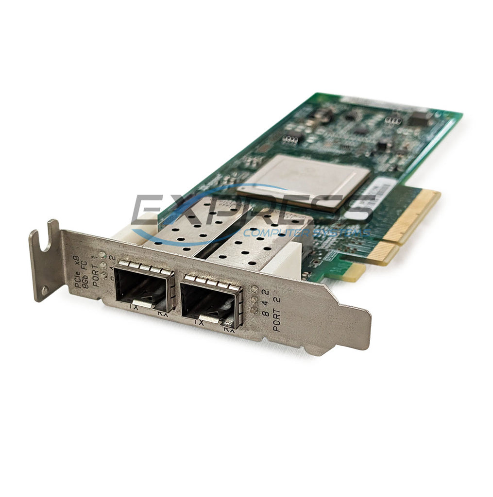 RW9KF | Dell QLogic QLE2562 Dual Port 8Gb/s FC LP HBA - Express