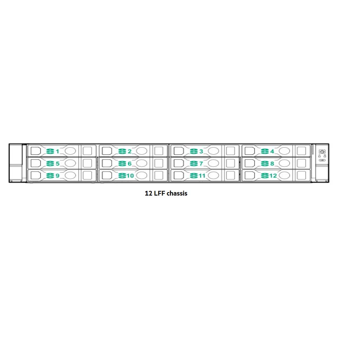 HPE ProLiant DL380 Gen11 12LFF NC Chassis Rack Server