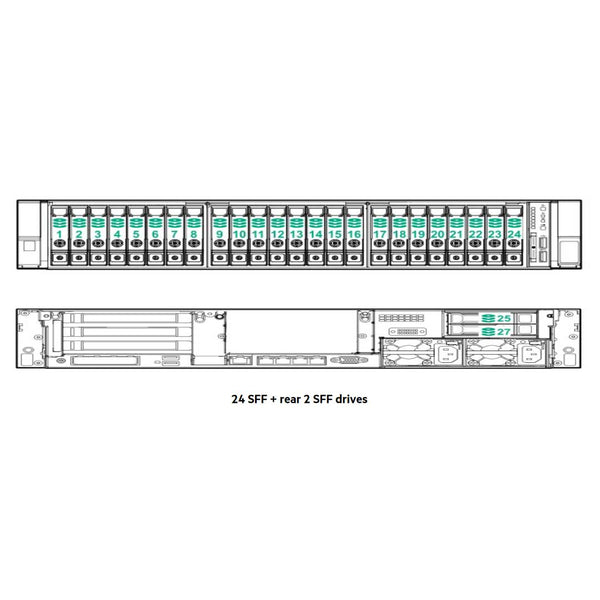 HPE ProLiant DL380 24SFF NC Rack Server (G11) CTO