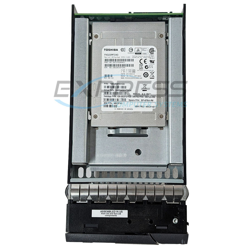 NetApp 2.5" 1.6TB SAS 6Gbps SSD (108-00373) w/ 3.5" HYB CAR | X576A-R6