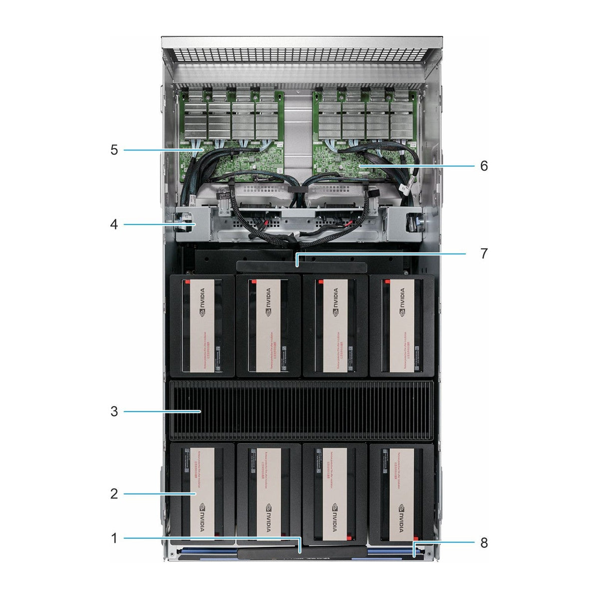 Dell PowerEdge XE9780 NVIDIA HGX B300 GPU sled